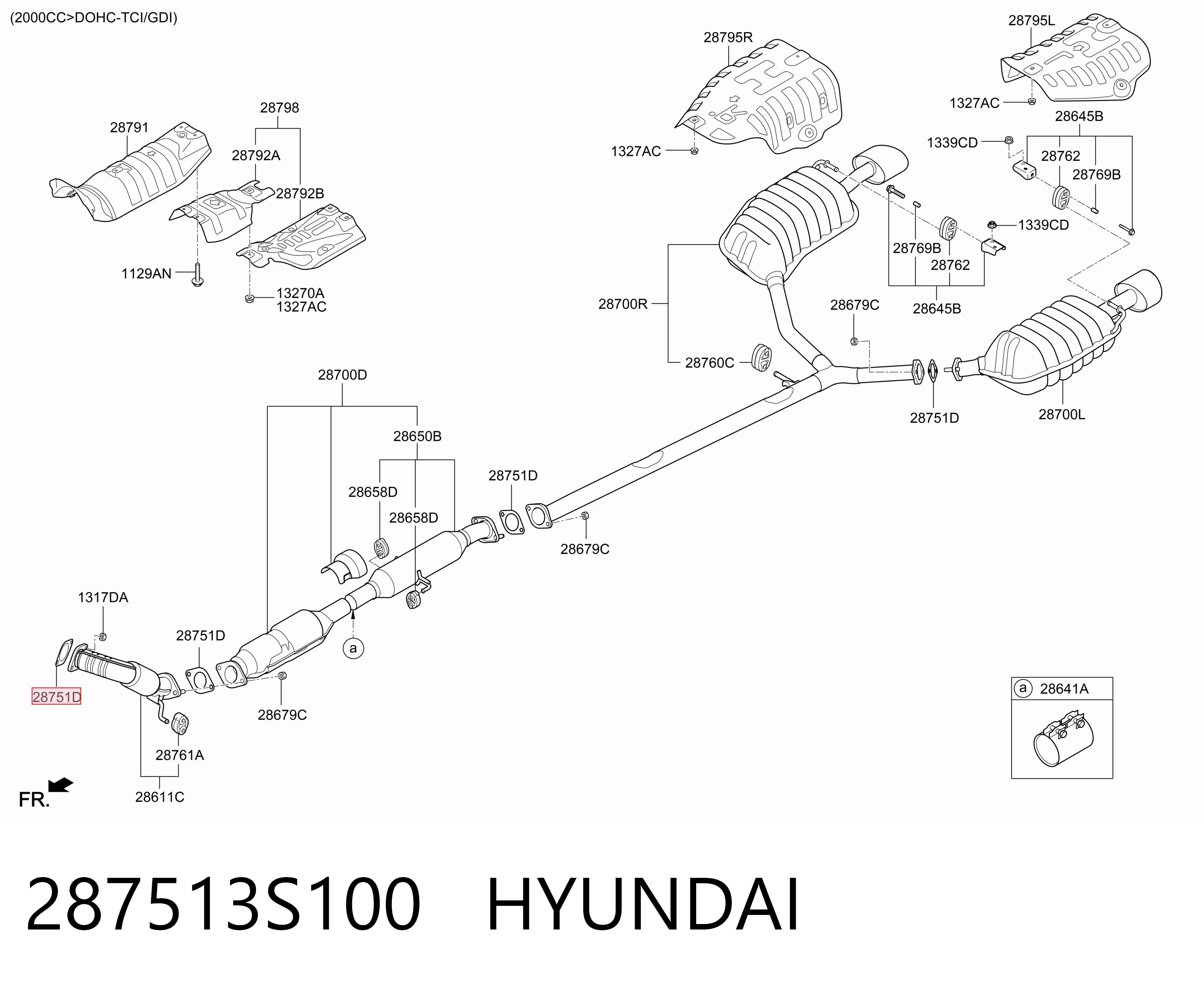 Прокладка штанів на Hyundai Sonata V NF