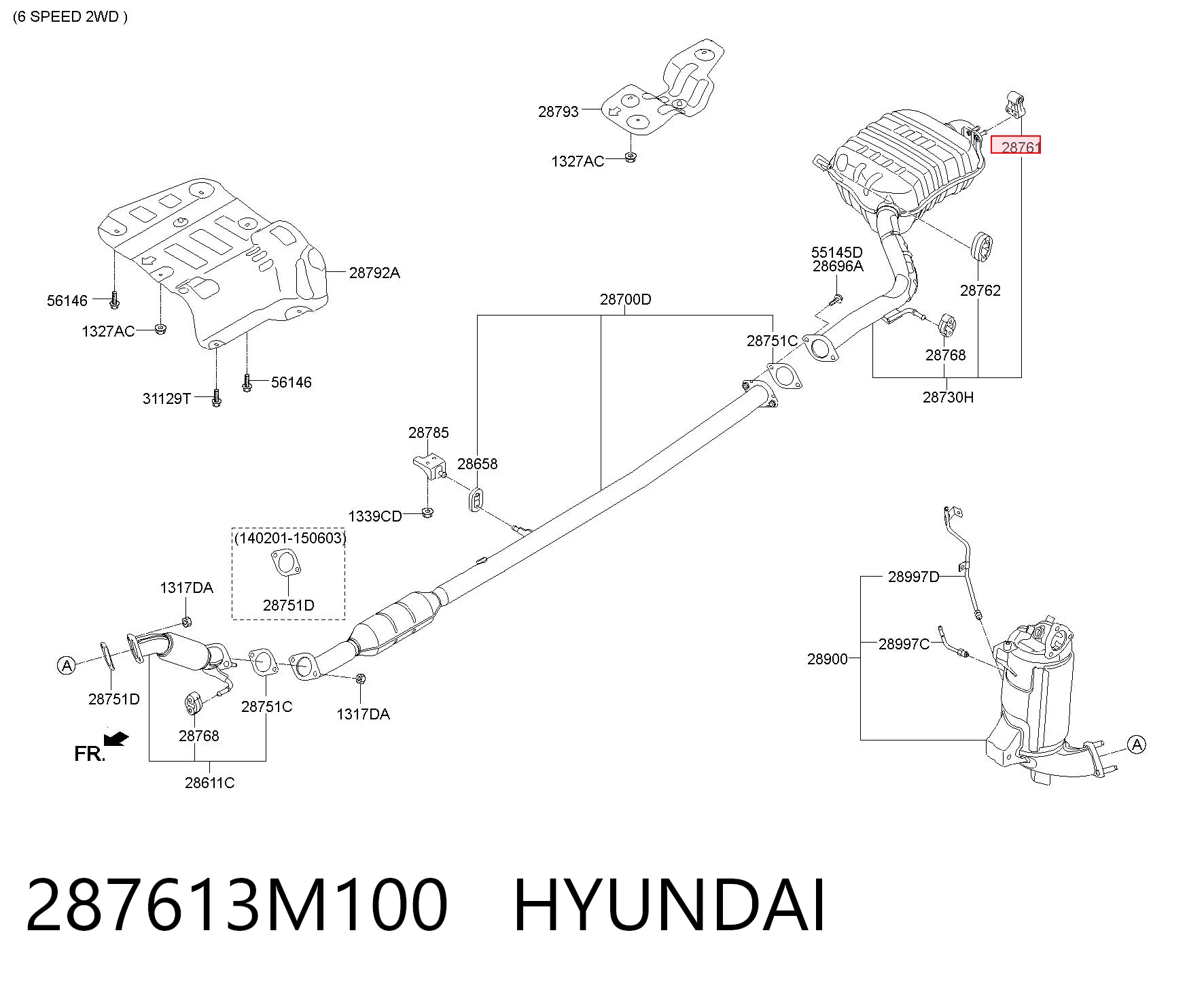 287613M100 Hyundai/Kia 