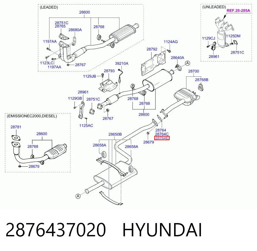 Прокладка прийомної труби глушника Hyundai Getz хетчбек (TB) (2002 - 2011) ціна, від 5.10 USD
