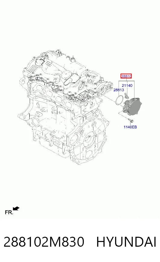 288102M830 Hyundai/Kia Насос вакуумний