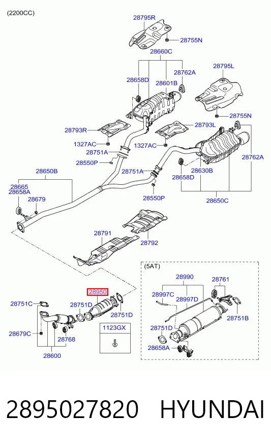 Конвертор-каталізатор Hyundai Santa Fe II