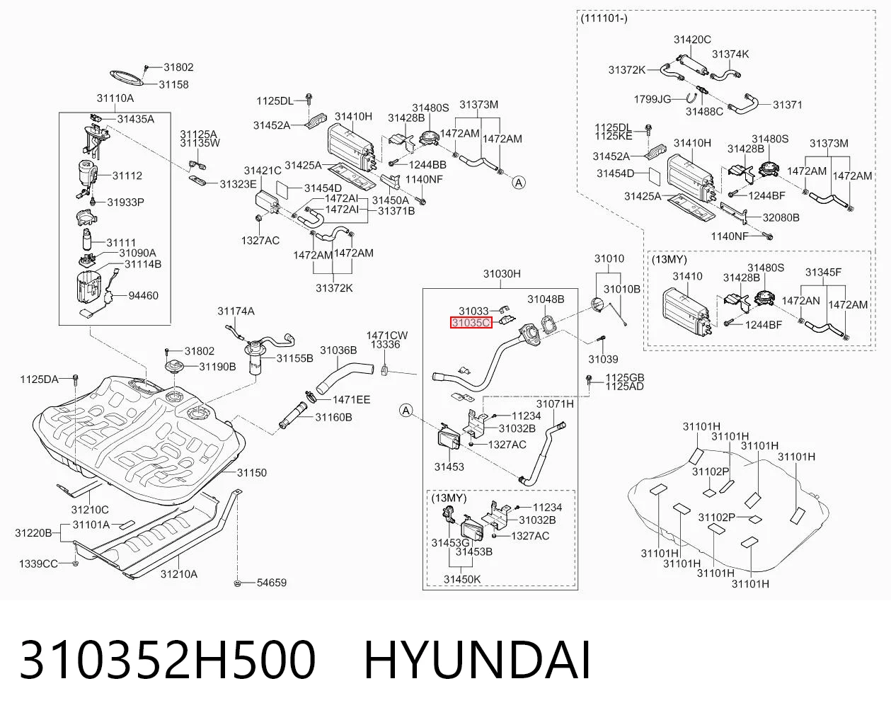 310352H500 Hyundai/Kia 