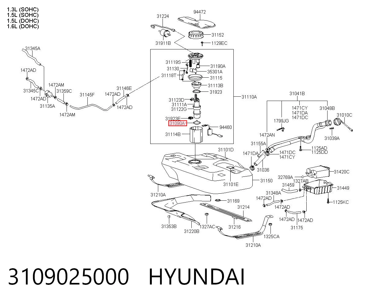 3109025000 Hyundai/Kia