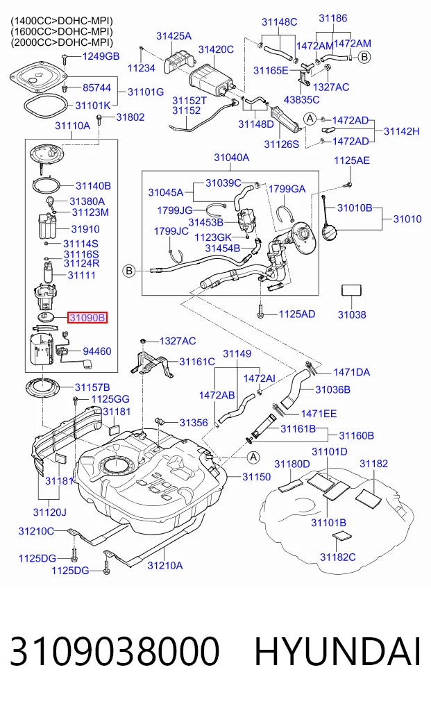 Фільтр-сітка бензонасосу 3109043000 Chrysler