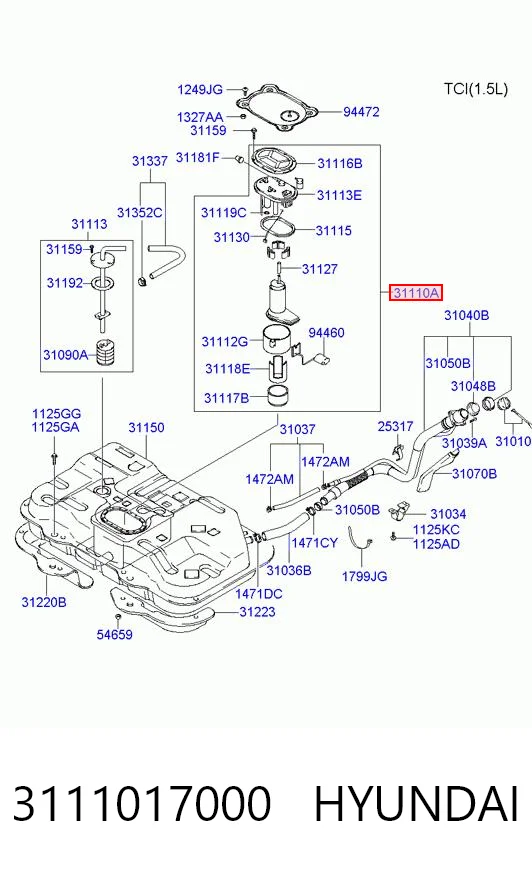 Купити Бензонасос Hyundai Matrix  FC
