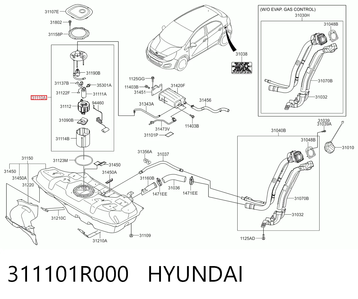 Паливний насос Hyundai Accent IV