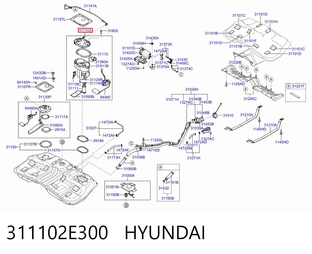 311102E300 Hyundai/Kia Електробензонасос