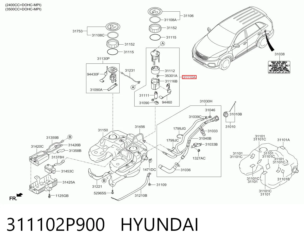 Модуль бензонасоса Parts-Mall PDAM022 ціна, від 126.04 USD
