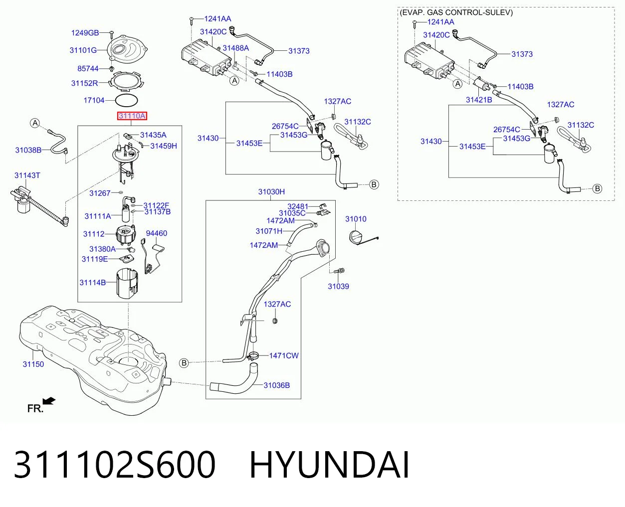 311102S600 Hyundai/Kia Електробензонасос