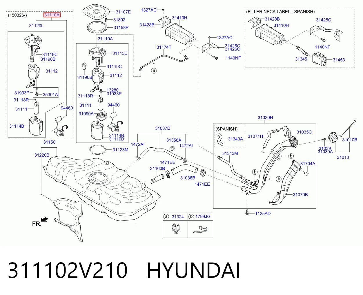 311102V210 Hyundai/Kia Електробензонасос