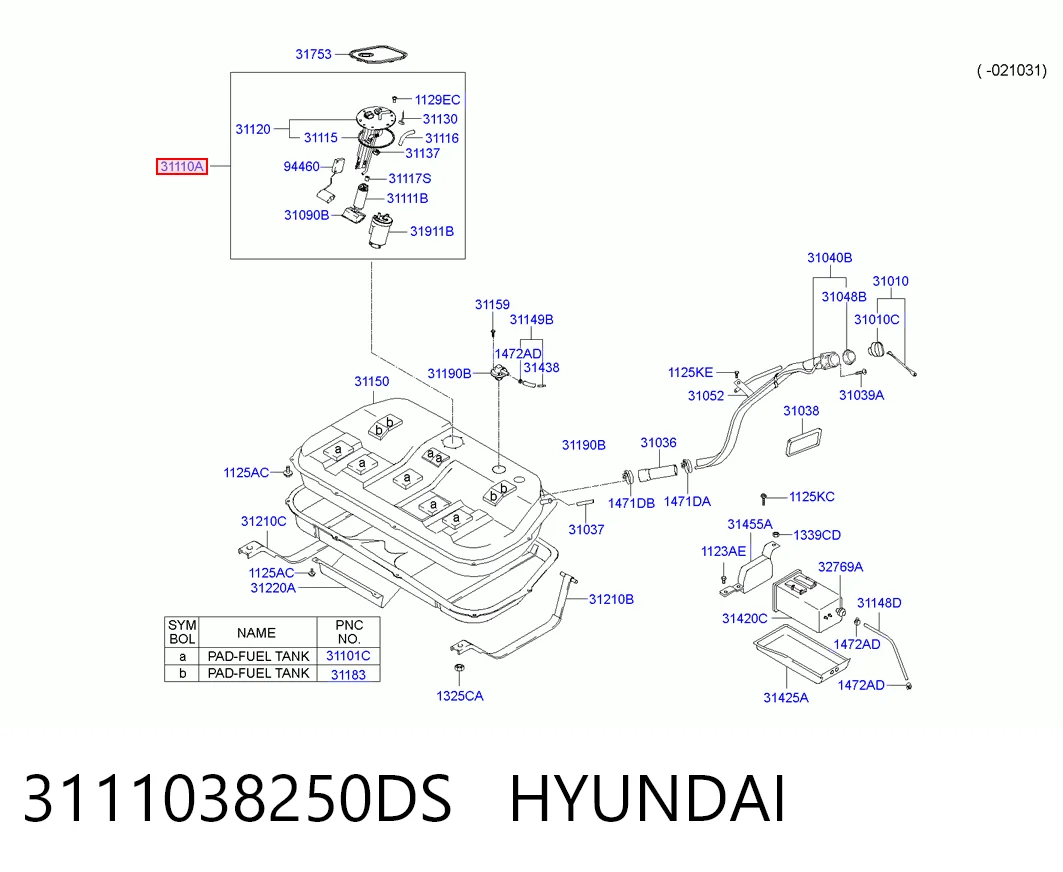 Електробензонасос на Hyundai Sonata IV EU4