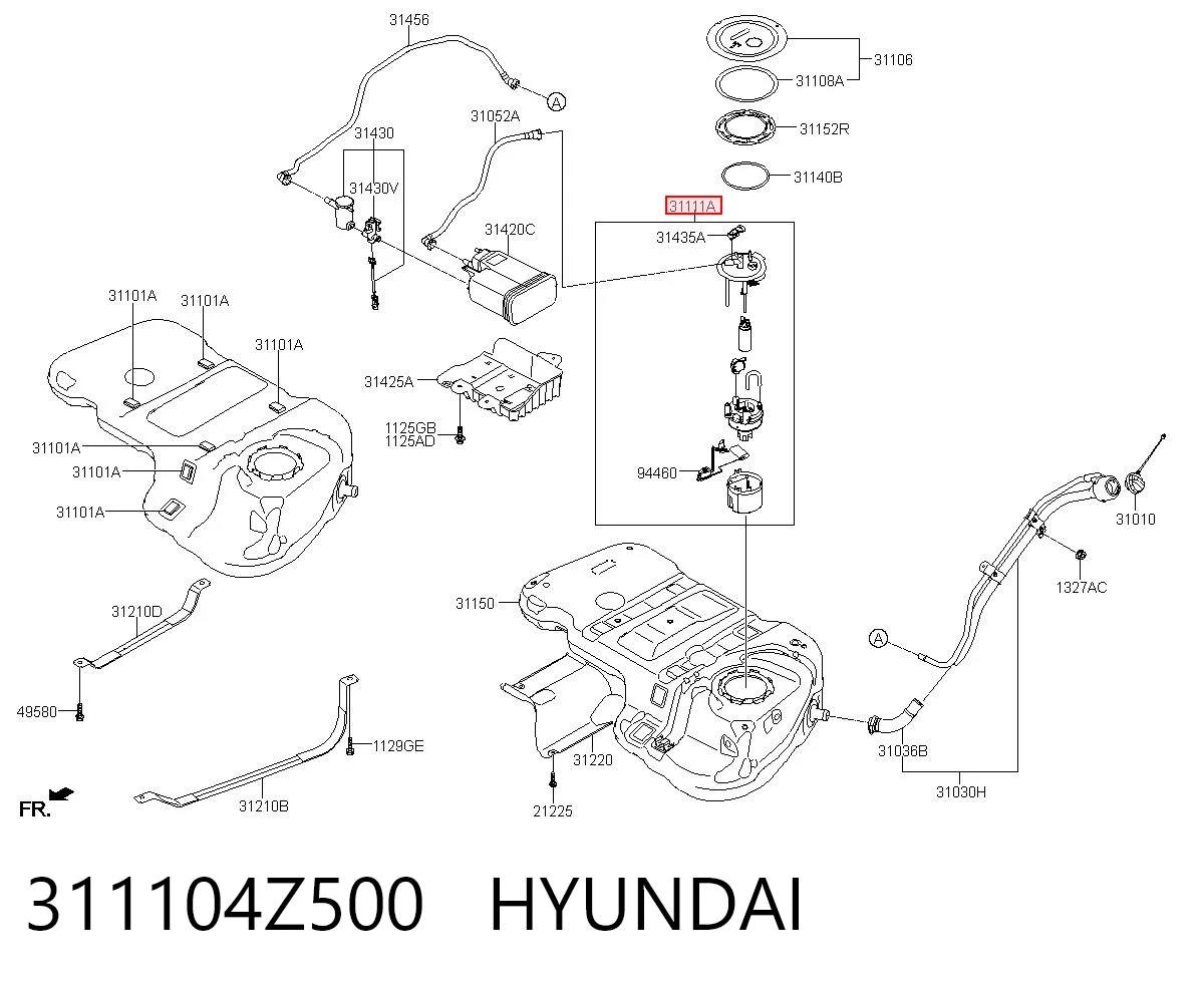 311104Z500 Hyundai/Kia Електробензонасос