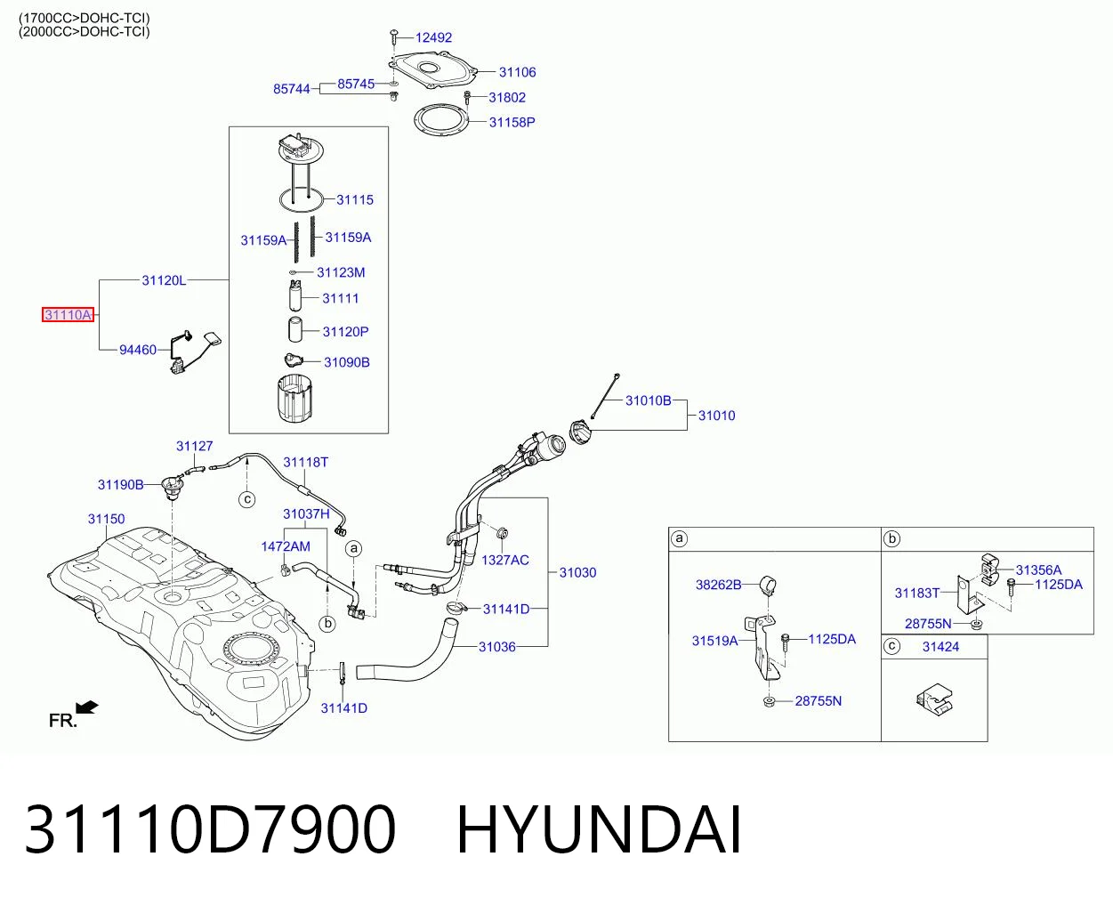 Електробензонасос на KIA Sportage IV QL