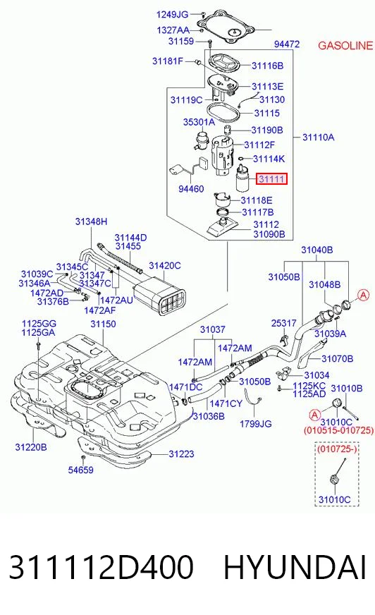 Насос паливний занурювальний Polcar MAM00081