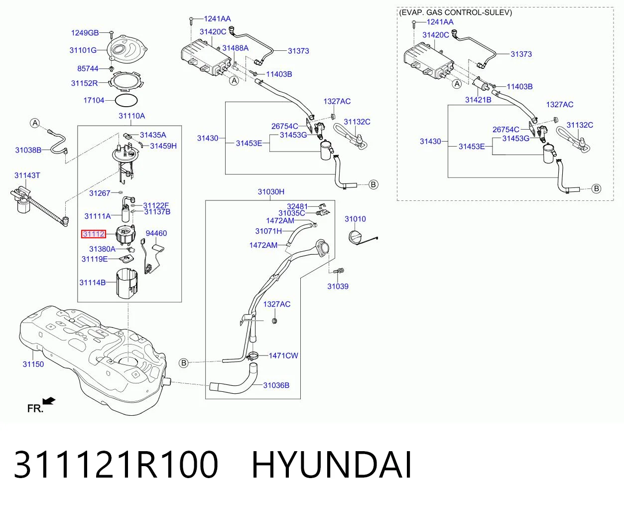 311121R100 Hyundai/Kia Фільтр палива