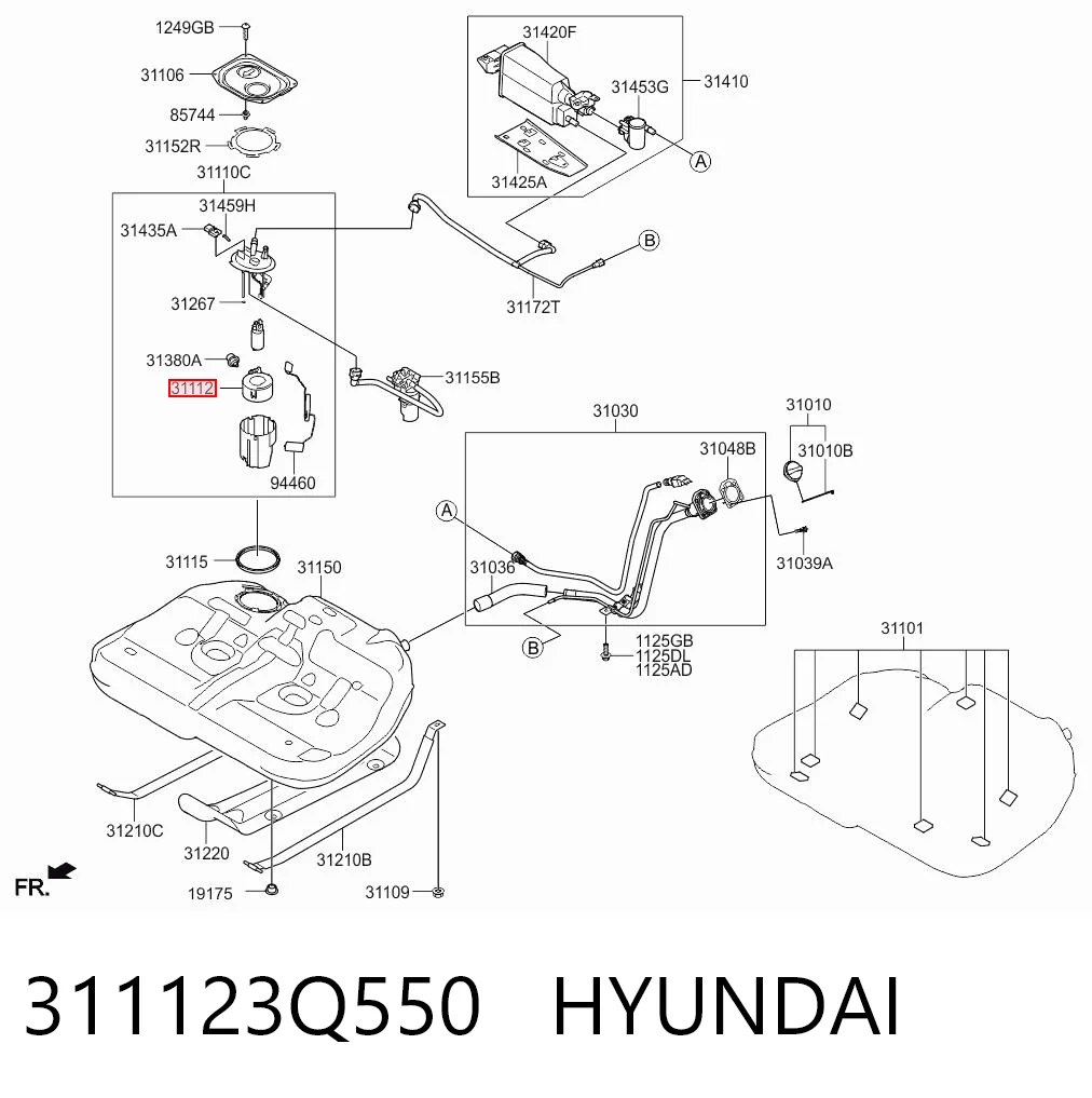 311123Q550 Hyundai/Kia Фільтр палива
