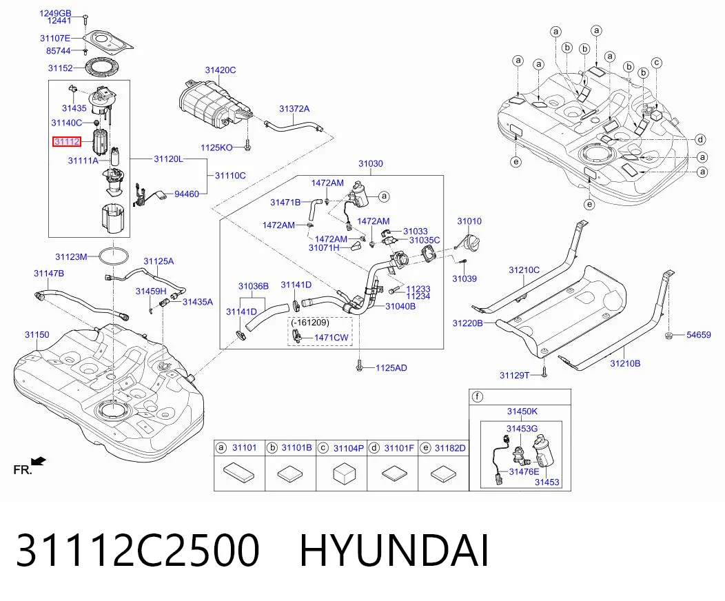 31112C2500 Hyundai/Kia Фільтр палива
