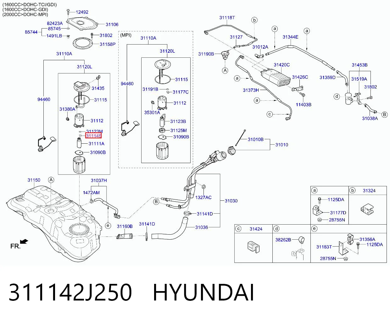 311142J250 Hyundai/Kia