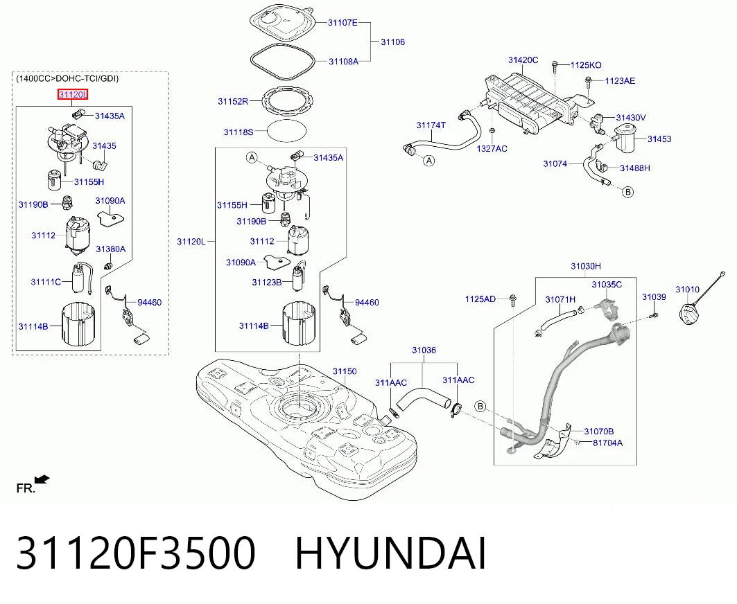 Паливний насос Hyundai Tucson III