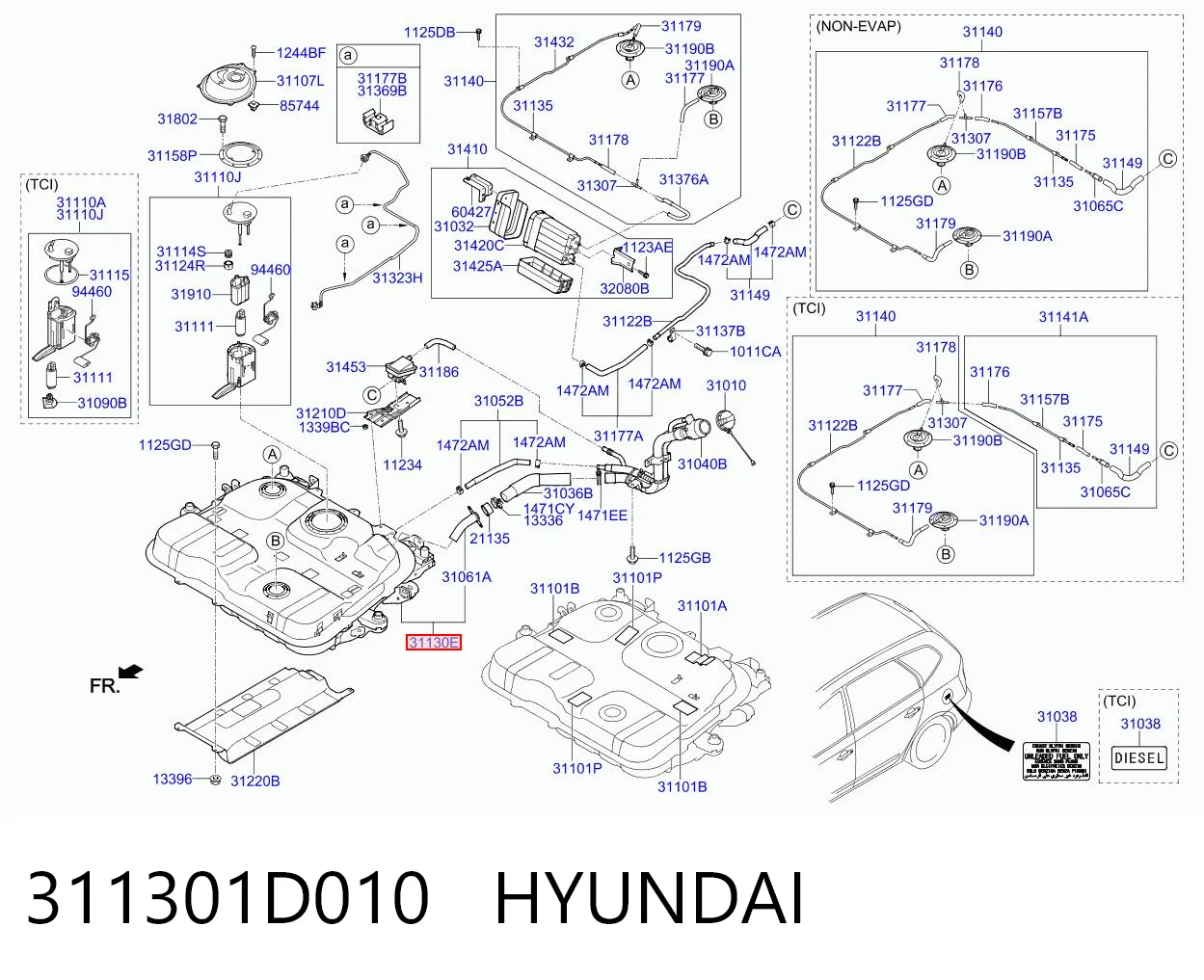 311301D010 Hyundai/Kia