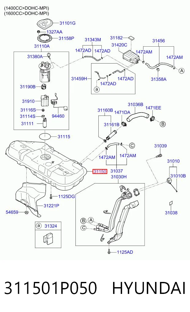 311501P050 Hyundai/Kia