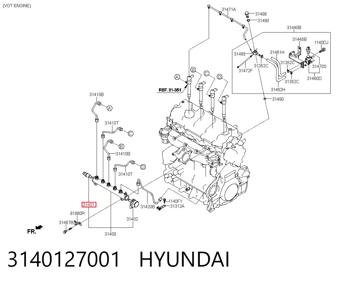 3140127001 Hyundai/Kia Манометри