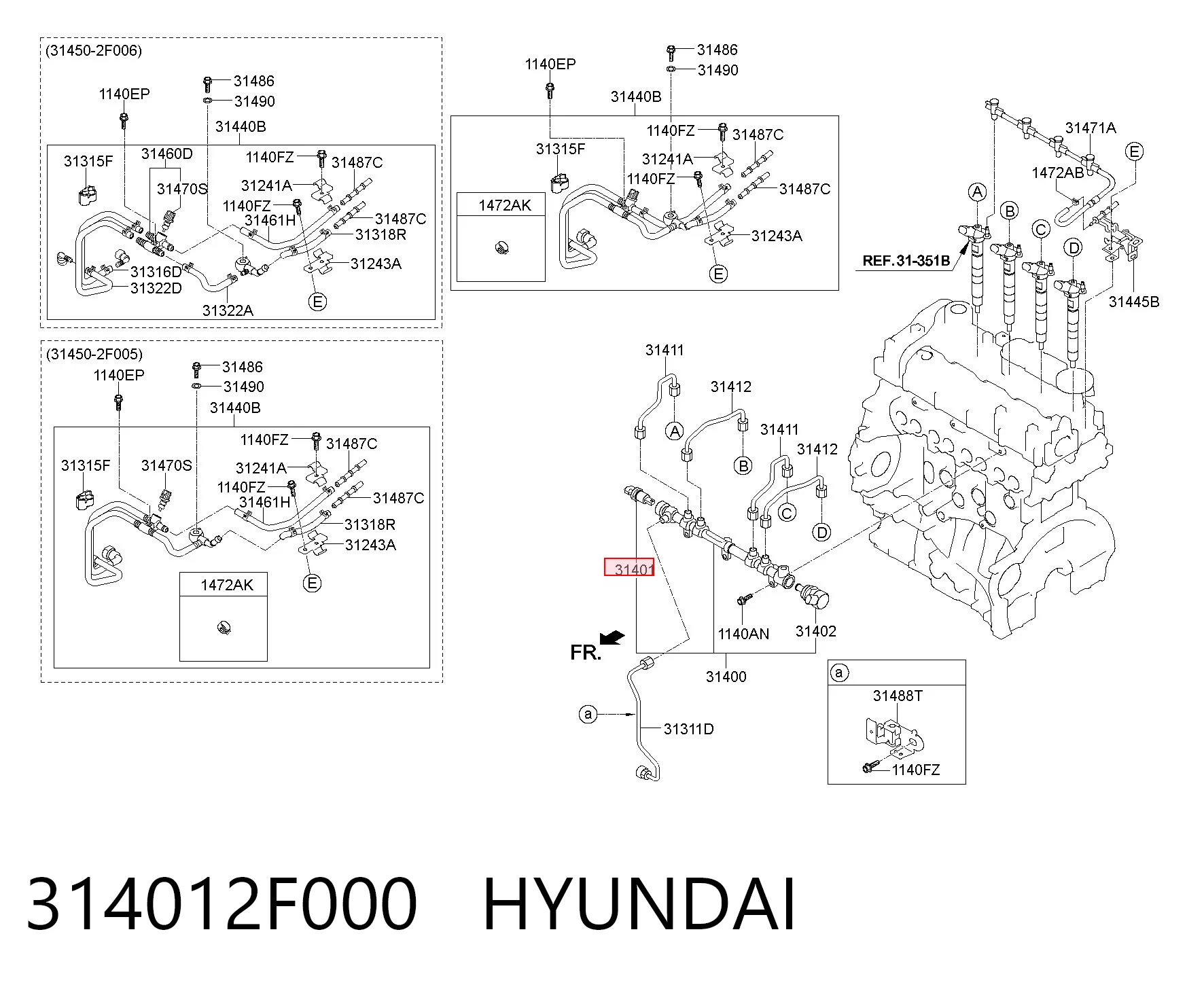 Купити Датчик тиску палива Hyundai Tucson II TM
