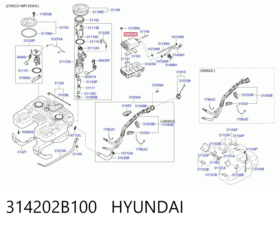 314202B100 Hyundai/Kia Абсорбер