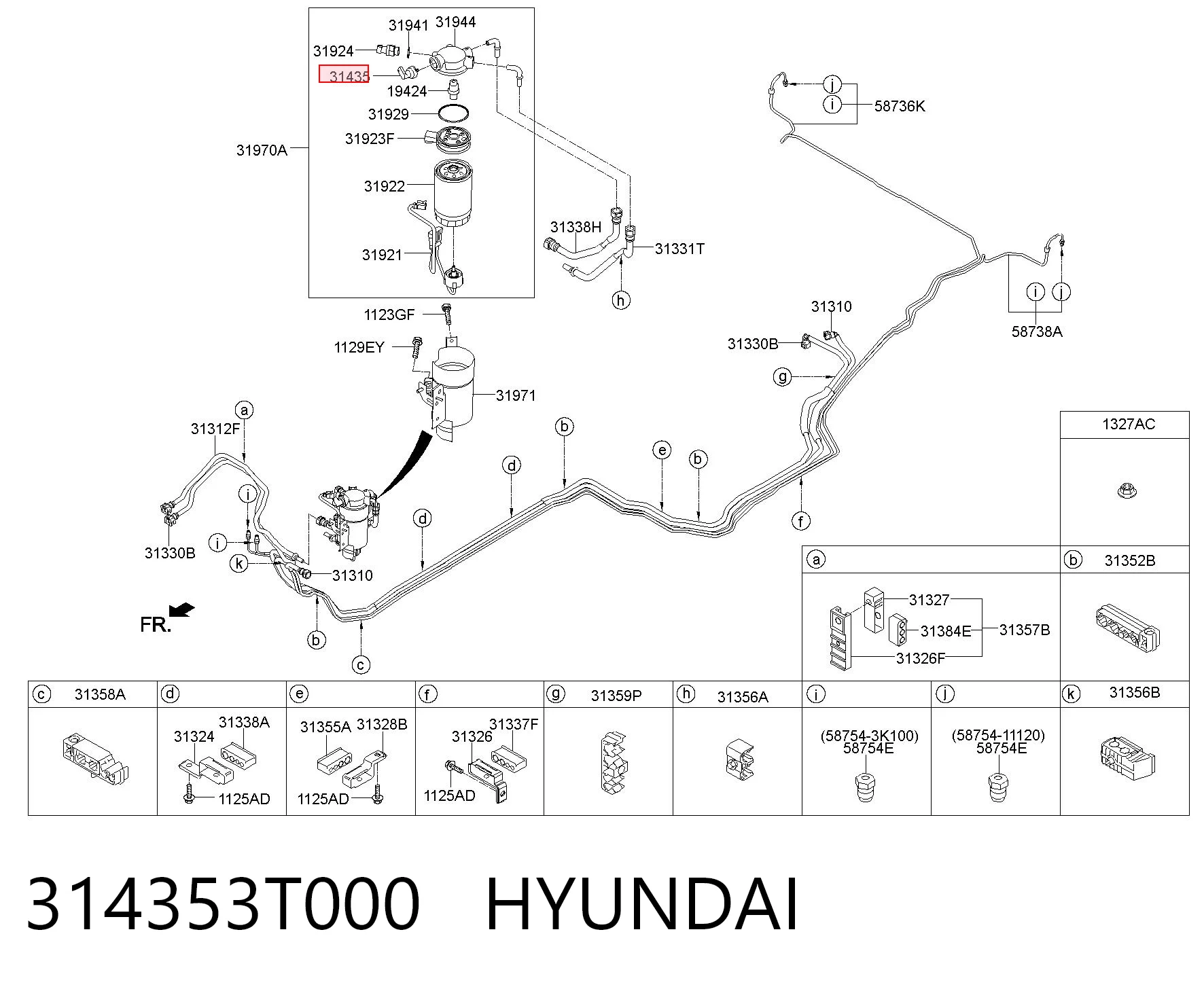  Датчик тиску палива Hyundai Tucson 3