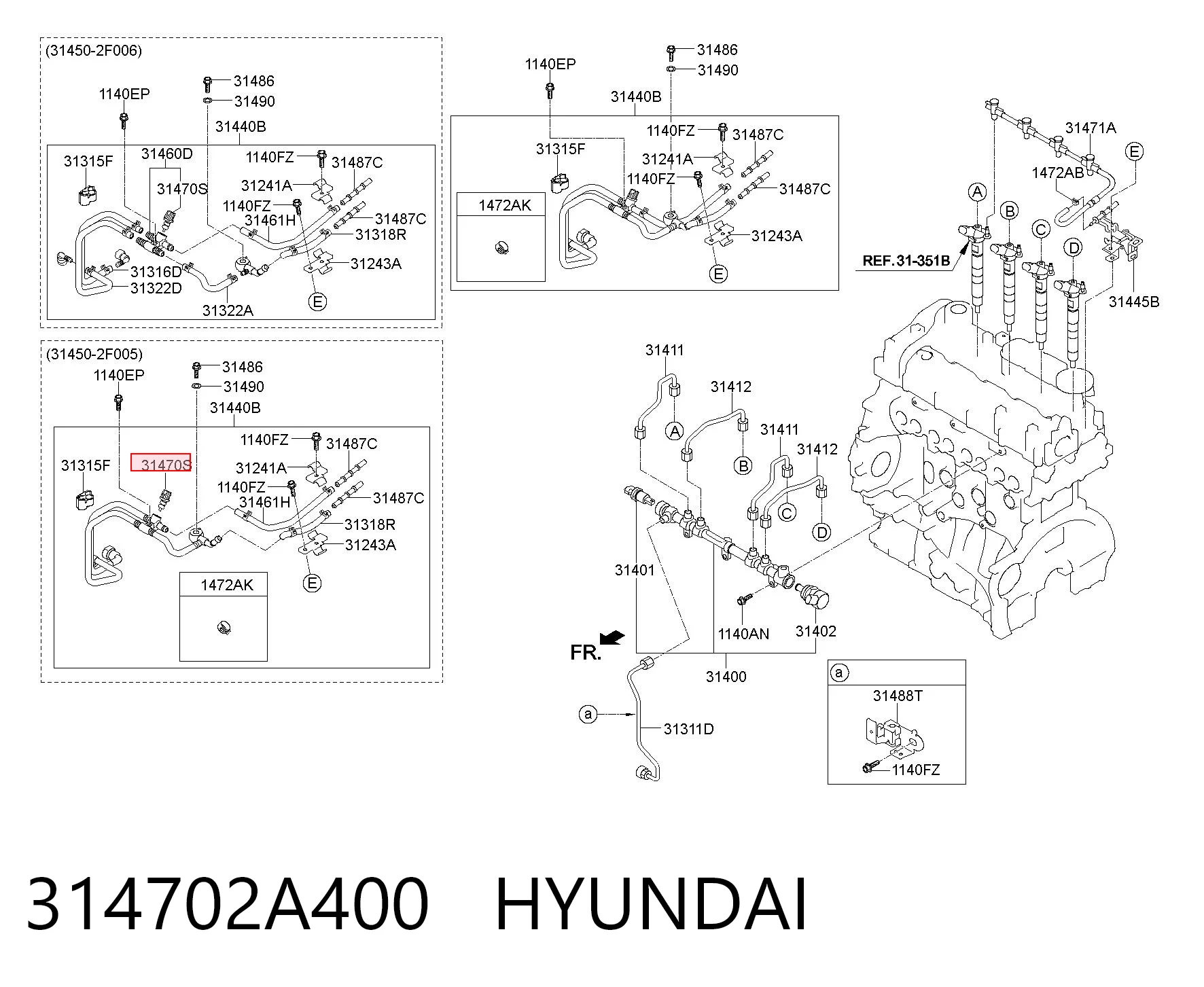 314702A400 Hyundai/Kia датчик ТНВТ
