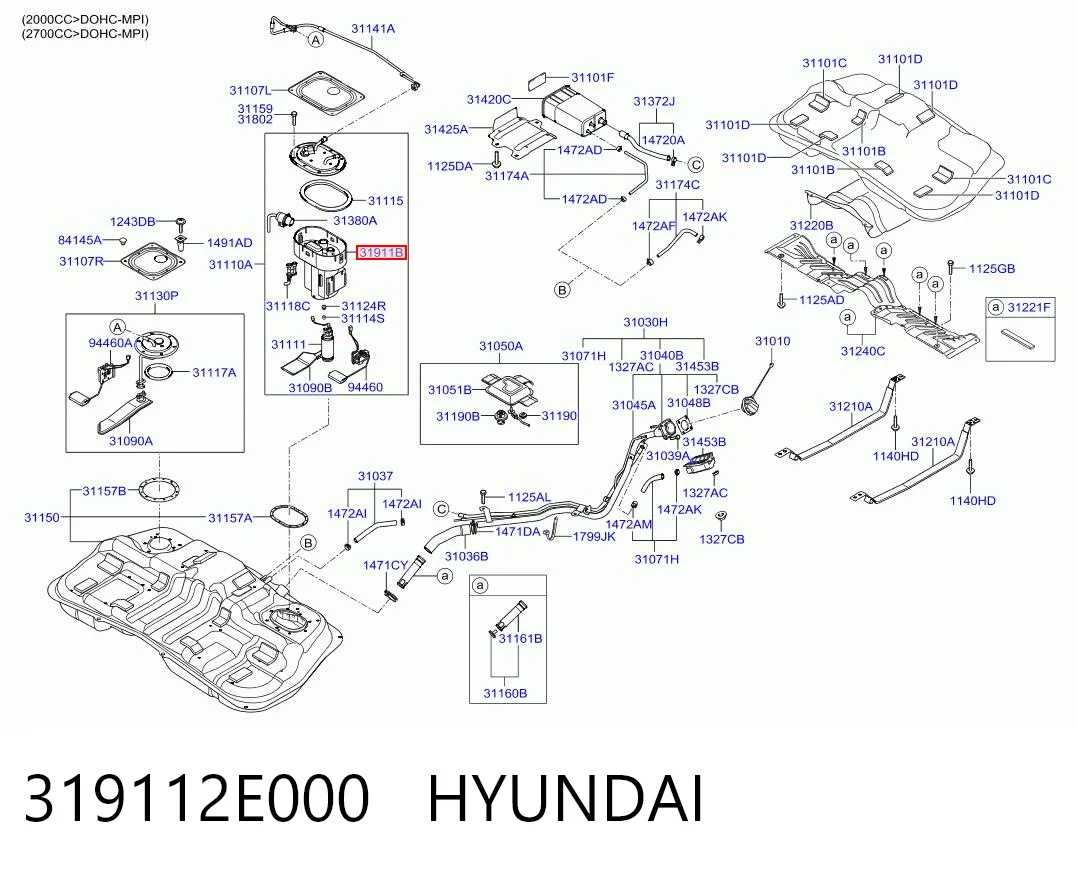 319112E000 Hyundai/Kia Фільтр палива