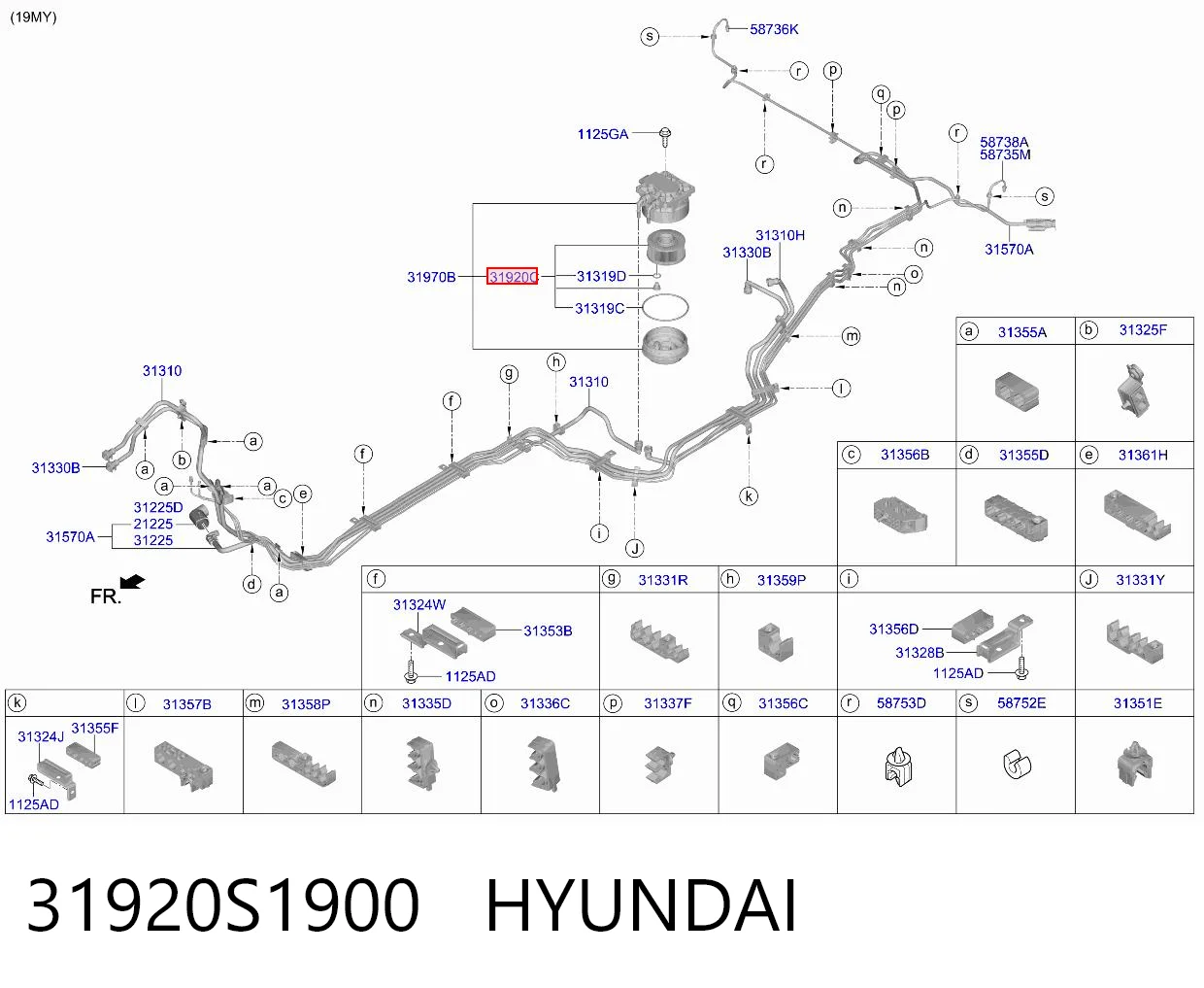 31920S1900 Hyundai/Kia Фільтр палива
