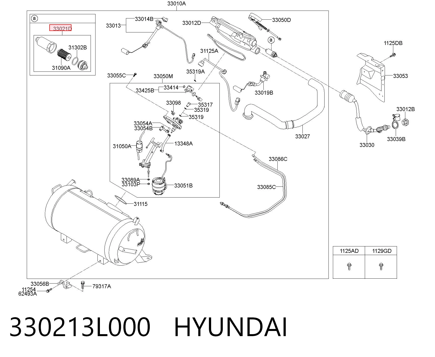 330213L000 Hyundai/Kia Фільтр палива