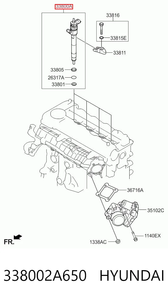 Форсунка інжектора Hyundai Elantra V
