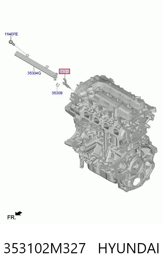 353102M327 Hyundai/Kia Форсунка вприску палива