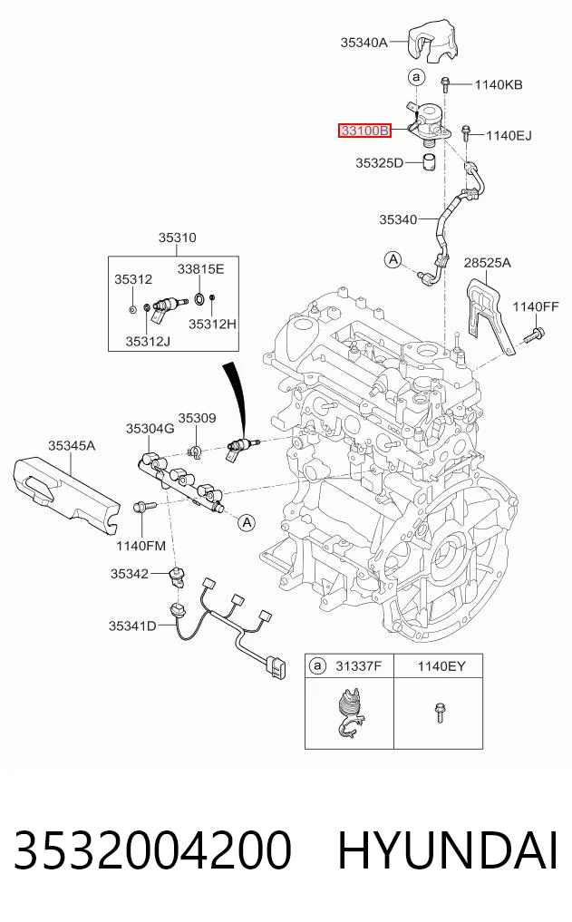 3532004200 Hyundai/Kia Насос паливний високого тиску (ПНВТ)