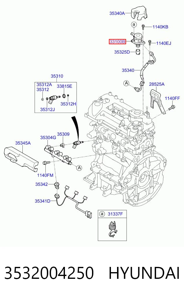 3532004250 Hyundai/Kia Насос паливний високого тиску (ПНВТ)