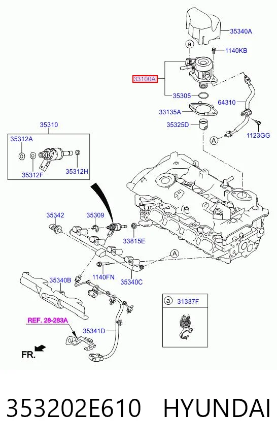 Насос паливний високого тиску (ПНВТ) на Hyundai Sonata VII LF