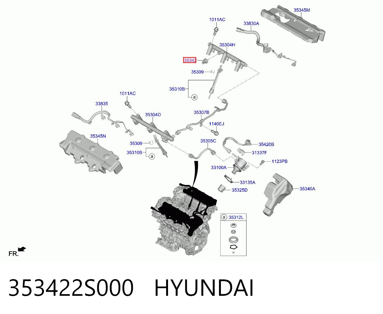 353422S000 Hyundai/Kia Манометри