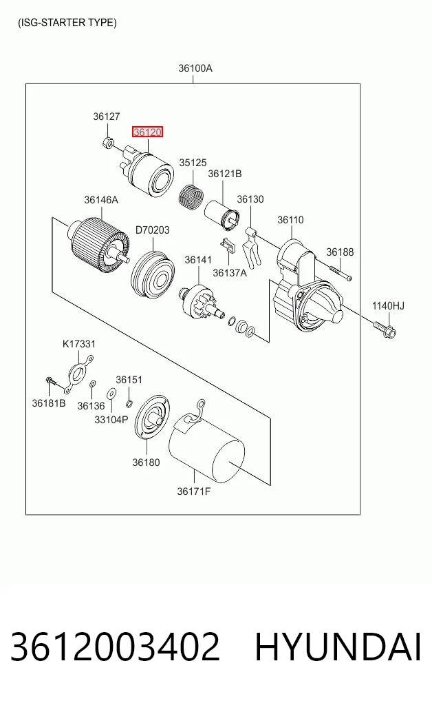Купити Втягуюче реле стартера KIA Ceed  ED