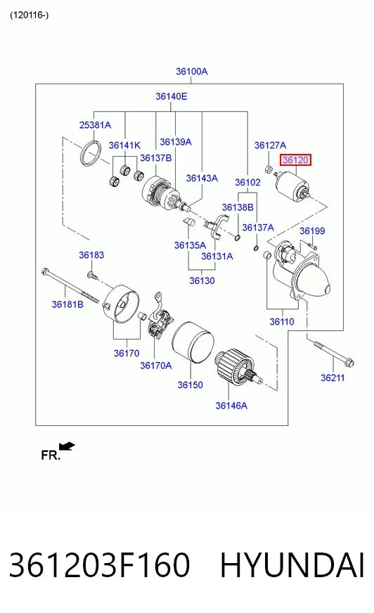 Втягуюче стартера Hyundai Ix35 