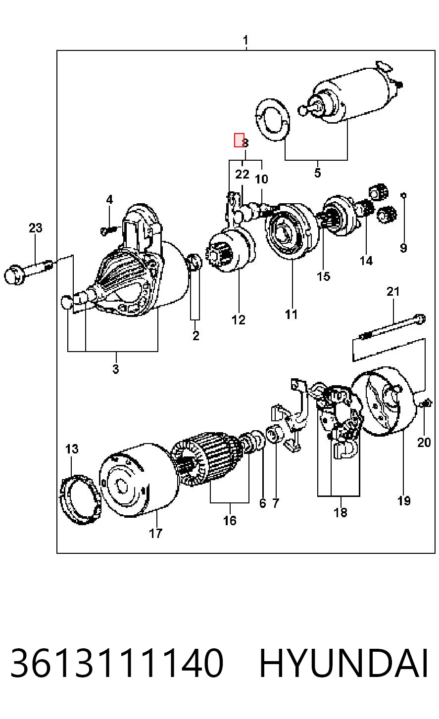 Купити 2332242L10 Nissan/Infiniti Виделка стартера