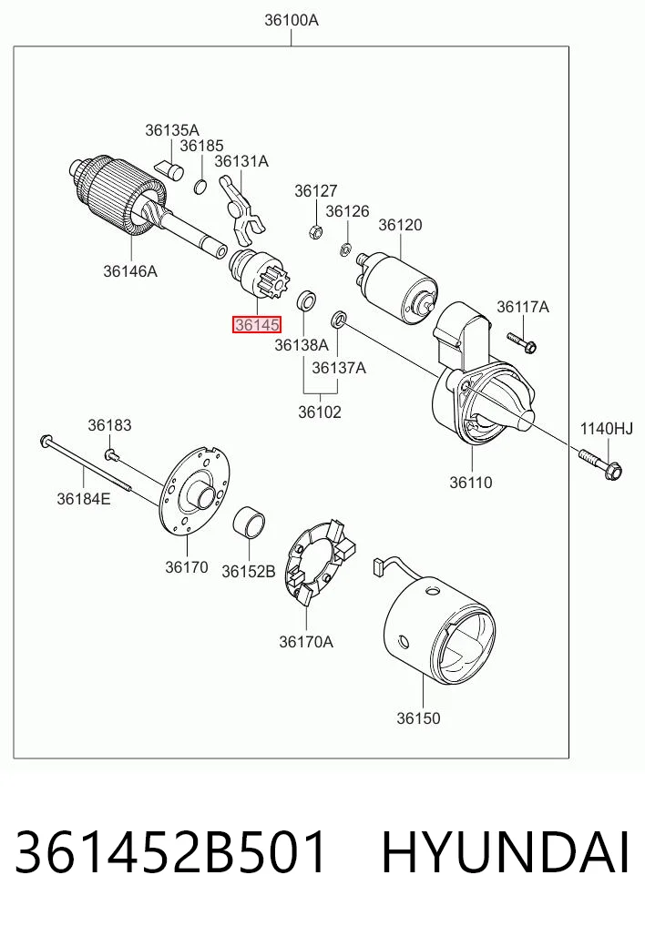 361452B501 Hyundai/Kia