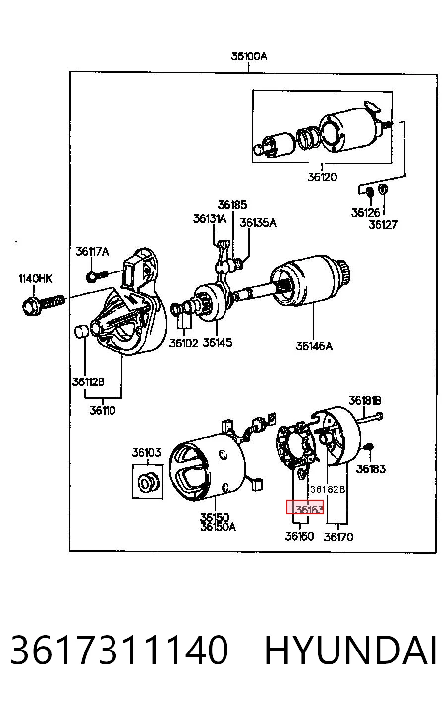 Щітки стартера Magneti Marelli 940113190130