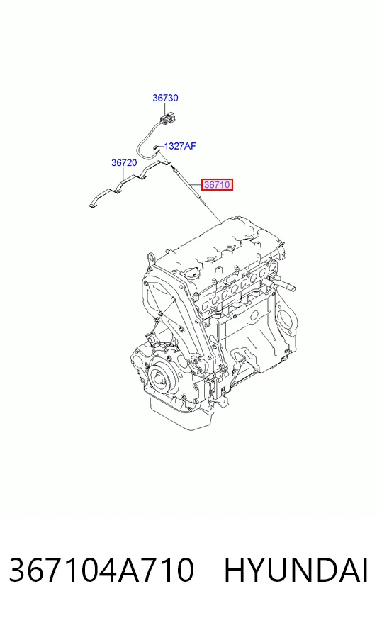 367104A710 Hyundai/Kia Свічки розжарювання