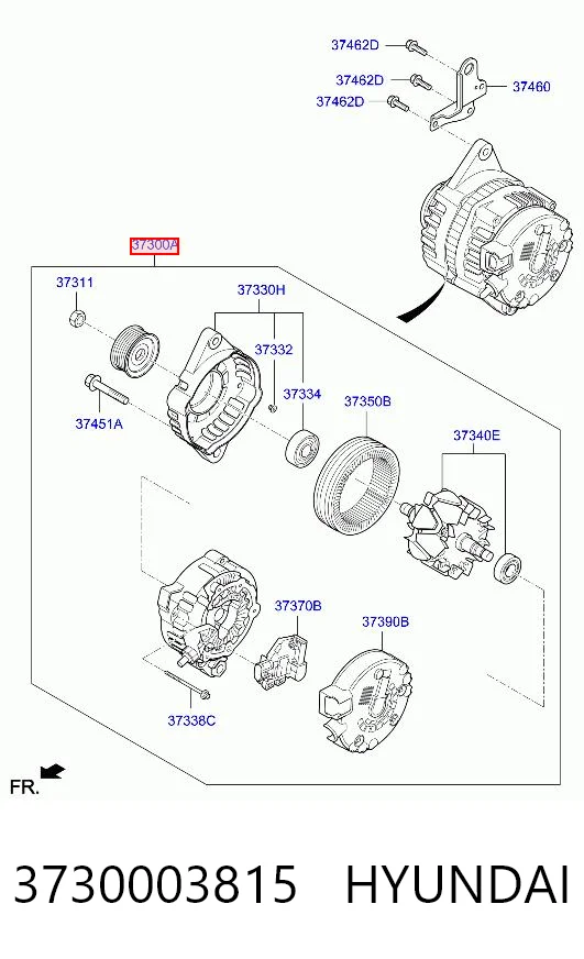 3730003815 Hyundai/Kia Авто генератор