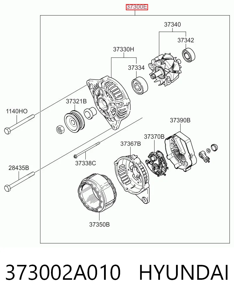 373002A010 Hyundai/Kia Авто генератор