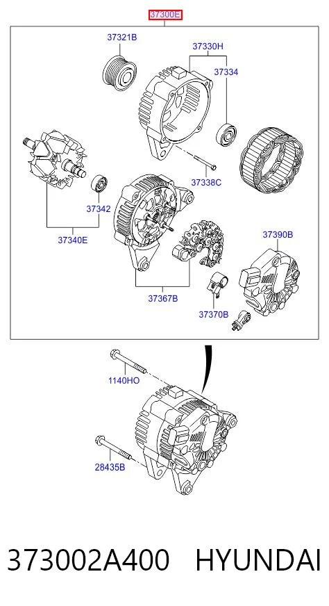 373002A400 Hyundai/Kia Авто генератор