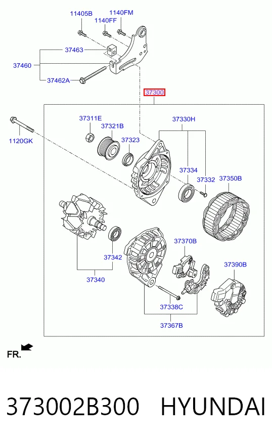 373002B300 Hyundai/Kia Авто генератор