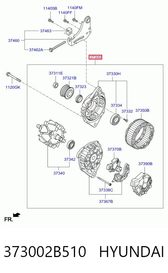 373002B510 Hyundai/Kia Авто генератор